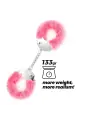 SPANGLE ALGEMAS METÁLICAS COM PELÚCIA ROSA CRUSHIOUS