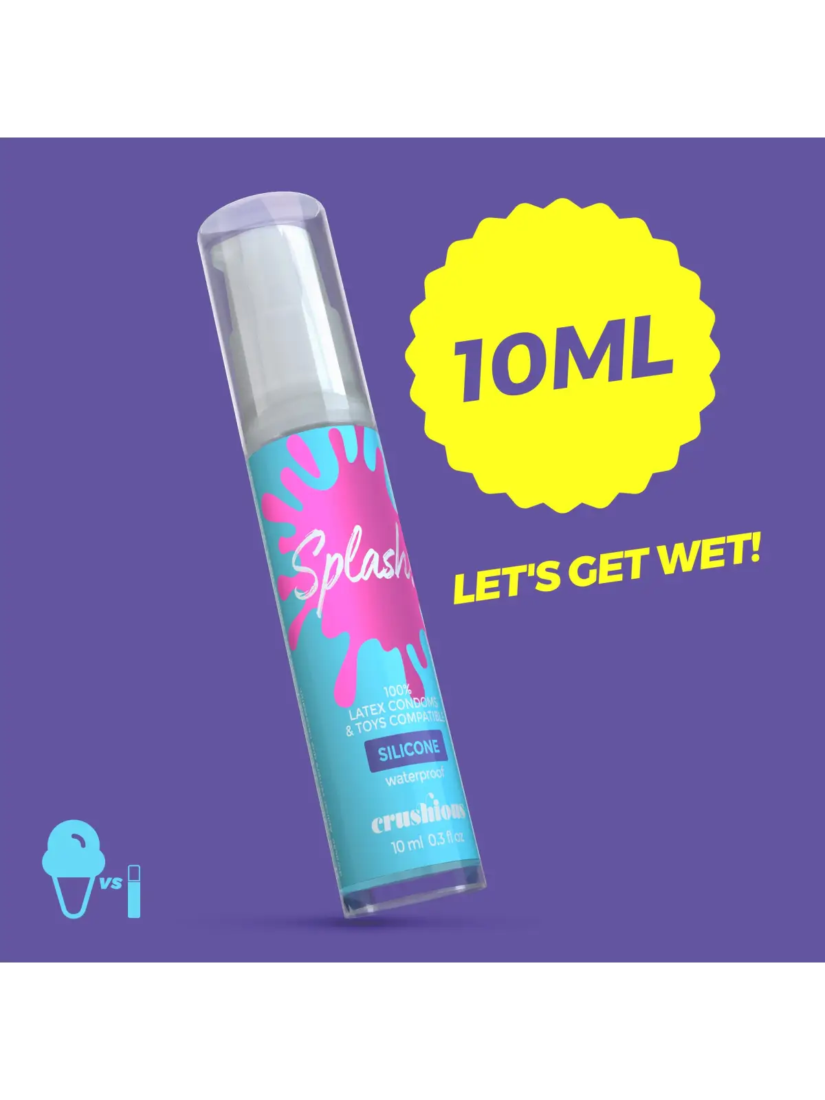 GEL LUBRIFICANTE SPLASH DE SILICONE CRUSHIOUS 10ML