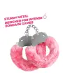 SPANGLE ALGEMAS METÁLICAS COM PELÚCIA ROSA CRUSHIOUS