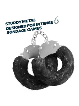 SPANGLE ALGEMAS METÁLICAS COM PELÚCIA PRETA CRUSHIOUS