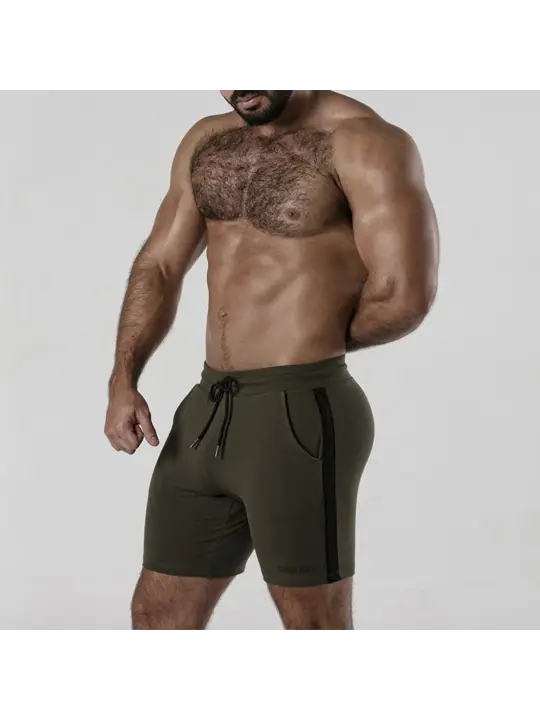 CALÇÃO SIDE STRIP SHORT CAQUI LOCKER GEAR