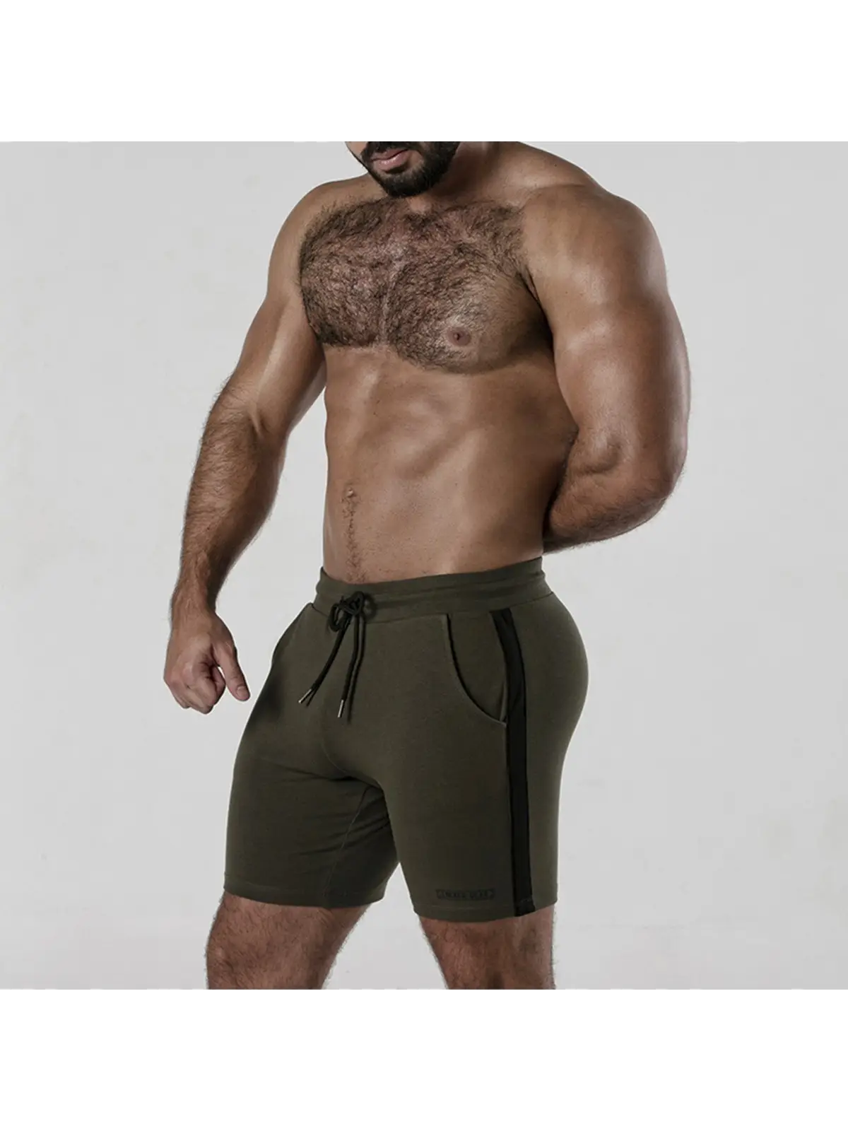 CALÇÃO SIDE STRIP SHORT CAQUI LOCKER GEAR