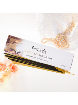 EMBALAGEM DE 25 INCENSOS COM FEROMONAS AROMA ENTRE LENÇÓIS TENTACIÓN PLAY SEX