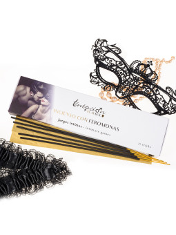 EMBALAGEM DE 25 INCENSOS COM FEROMONAS AROMA JOGOS ÍNTIMOS TENTACIÓN PLAY SEX