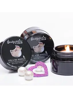 VELA COM FEROMONAS AROMA ENTRE LENÇÓIS 20ML TENTACIÓN PLAY SEX