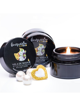 VELA COM FEROMONAS AROMA MARACUJÁ 20ML TENTACIÓN PLAY SEX