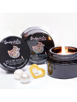 VELA COM FEROMONAS AROMA JARDIM PROIBIDO 20ML TENTACIÓN PLAY SEX