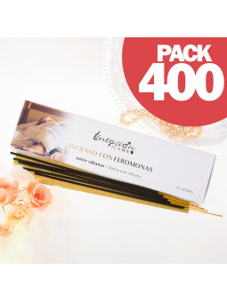 PACK DE 400 INCENSOS COM FEROMONAS AROMA ENTRE LENÇÓIS TENTACIÓN PLAY SEX