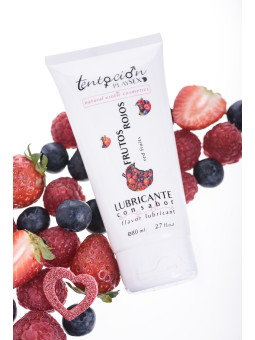 LUBRIFICANTE COM SABOR A FRUTOS VERMELHOS 80ML TENTACIÓN PLAY SEX