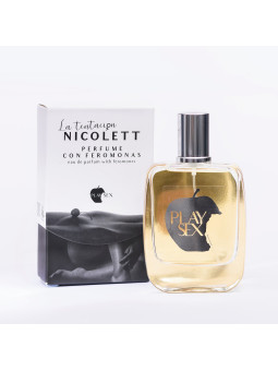 PERFUME COM FEROMONAS NICOLETT PARA ELA 50ML TENTACIÓN PLAY SEX