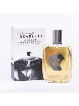 PERFUME COM FEROMONAS SCARLETT PARA ELA 50ML TENTACIÓN PLAY SEX