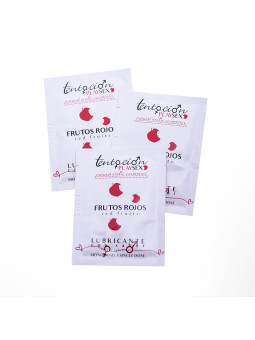 20 MONODOSES DE LUBRIFICANTE COM SABOR A FRUTOS VERMELHOS 5ML TENTACIÓN PLAY SEX