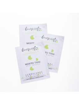 20 MONODOSES DE LUBRIFICANTE COM SABOR A MOJITO THAI 5ML TENTACIÓN PLAY SEX