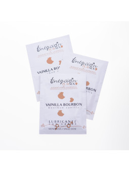 20 MONODOSES DE LUBRIFICANTE COM SABOR A BOURBON DE BAUNILHA 5ML TENTACIÓN PLAY SEX