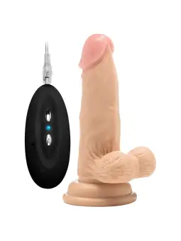 VIBRADOR REALÍSTICO COM TESTÍCULOS REALROCK 6” BRANCO