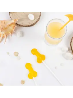 CHUPA CHUPA FORMA DE PÉNIS COM SABOR A PIÑA COLADA SECRET PLAY