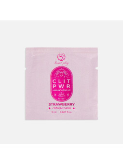 SAQUETA CLIT PWR - BÁLSAMO PARA CLÍTORIS DE MORANGO 2ML SECRET PLAY