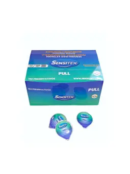 PRESERVATIVOS PULL SEM LÁTEX 144 UNIDADES SENSITEX