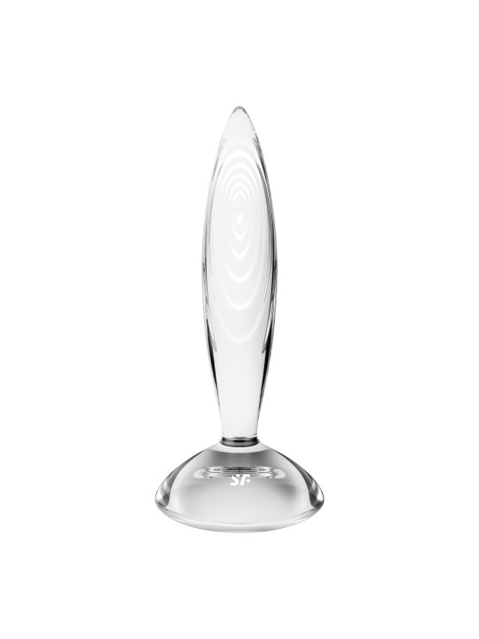 DILDO DE VIDRO SPARKLING CRYSTAL TRANSPARENTE SATISFYER