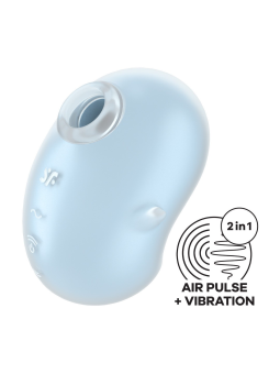 VIBRADOR CUTIE GHOST - AIR PULSE VIBRATOR - AZUL SATISFYER