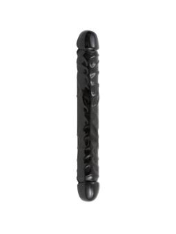 DILDO DUPLO JR. VEINED DOUBLE HEADER 12'' PRETO