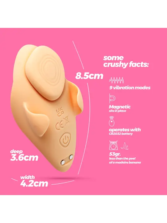 ATLANTIS VIBRADOR DE CUECA COM COMANDO À DISTÂNCIA CRUSHIOUS