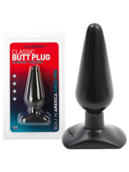 PLUG ANAL DOC JOHNSON CLASSIC BUTT PLUG PRETO MEDIUM