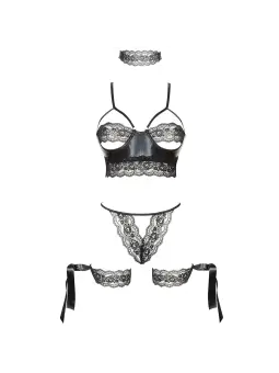 CONJUNTO DE 5 PEÇAS SHAQUILA PRETO BEAUTY NIGHT FASHION