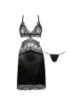 CAMISA DE NOITE E TANGA ADELAIDE PRETA BEAUTY NIGHT FASHION CAMISA DE NOITE E TANGA ADELAIDE PRETA BEAUTY NIGHT FASHION