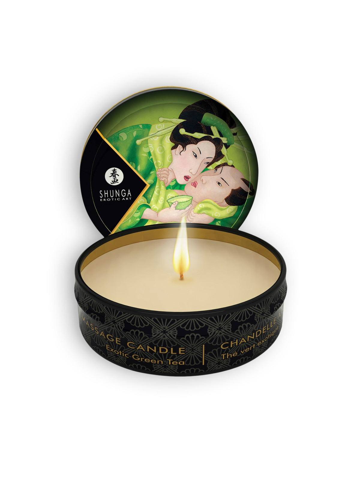 VELA DE MASSAGEM AFRODISÍACA SHUNGA CHÁ VERDE 30ML