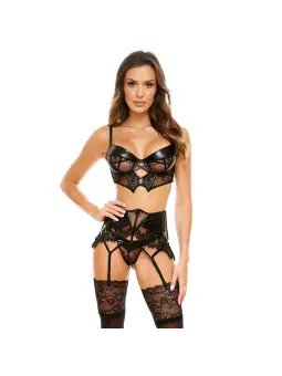 CONJUNTO DE 3 PEÇAS LEONELA PRETO BEAUTY NIGHT FASHION