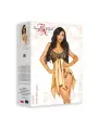 CAMISA DE NOITE E TANGA JULIETA DOURADO BEAUTY NIGHT FASHION CAMISA DE NOITE E TANGA JULIETA DOURADO BEAUTY NIGHT FASHION