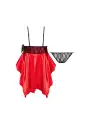 CAMISA DE NOITE E TANGA JULIETA VERMELHO BEAUTY NIGHT FASHION