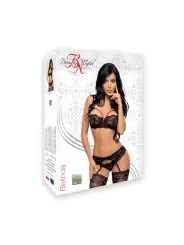 CONJUNTO DE 3 PEÇAS BELINDA PRETO BEAUTY NIGHT FASHION