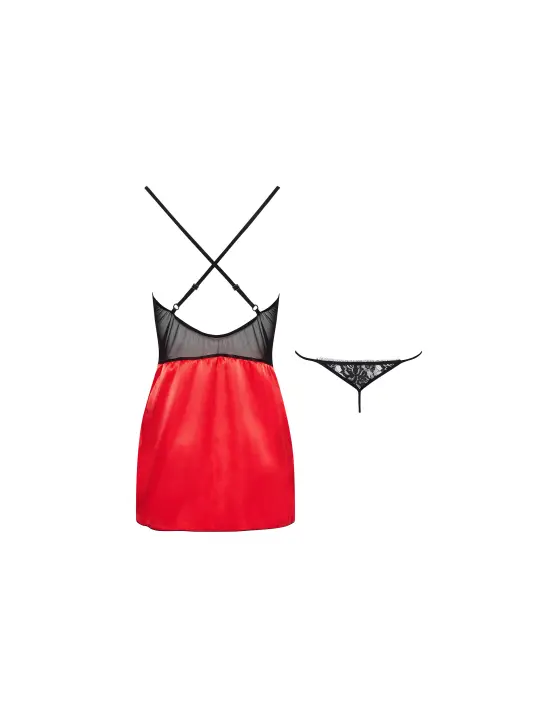 CAMISA DE NOITE E TANGA MARINELA VERMELHO BEAUTY NIGHT FASHION CAMISA DE NOITE E TANGA MARINELA VERMELHO BEAUTY NIGHT FASHION