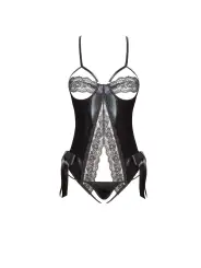 CORPETE E TANGA SHAQUILA PRETO BEAUTY NIGHT FASHION