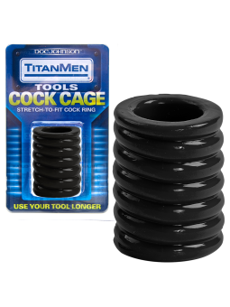 ANEL PARA O PÉNIS COCK CAGE TITANMEN