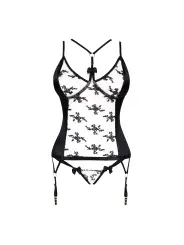 CORPETE E TANGA GIANNA PRETO BEAUTY NIGHT FASHION