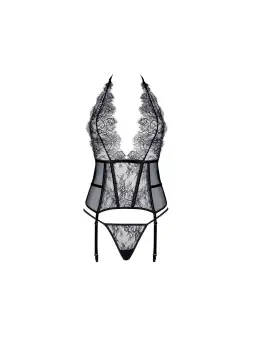 CORPETE E TANGA ESTERA PRETO BEAUTY NIGHT FASHION