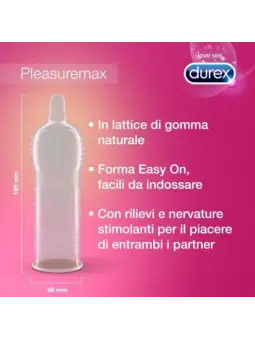 PRESERVATIVOS DUREX PLEASUREMAX 6 UNIDADES