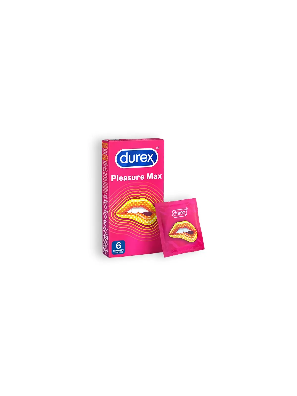 PRESERVATIVOS DUREX PLEASUREMAX 6 UNIDADES