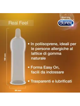 PRESERVATIVOS DUREX REAL FEEL 6 UNIDADES
