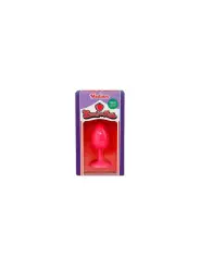 PLUG ANAL DE SILICONE COM JOIA ROSA CANDY LUST