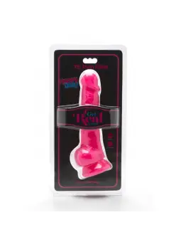 DILDO HAPPY DICKS 7.5 INCH COM TESTÍCULOS ROSA GET REAL