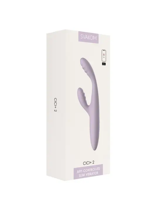 VIBRADOR CICI+ 2 LILÁS SVAKOM