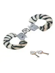 ALGEMAS COM PELÚCIA FURRY FUN ZEBRA TOYJOY