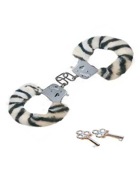 ALGEMAS COM PELÚCIA FURRY FUN ZEBRA TOYJOY