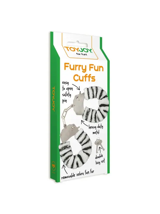 ALGEMAS COM PELÚCIA FURRY FUN ZEBRA TOYJOY