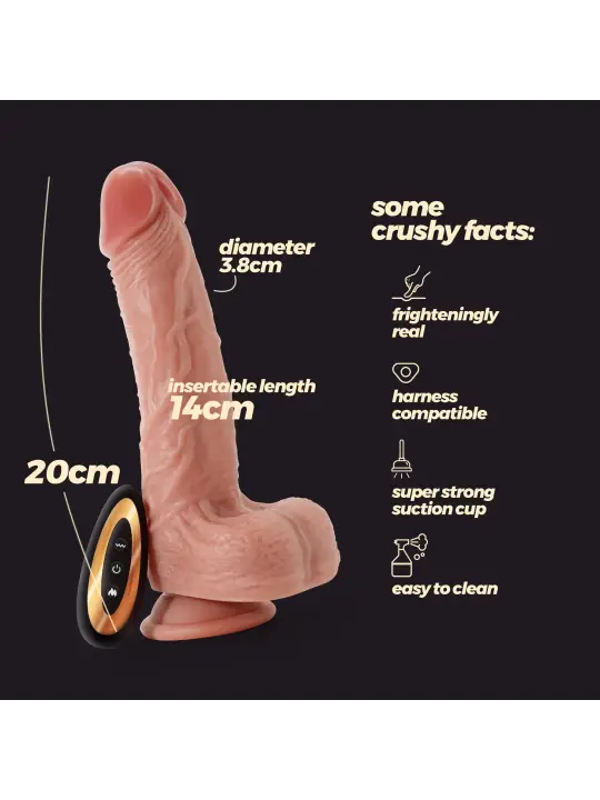 VIBRADOR DE SILICONE LÍQUIDO INVIKTUS VIBE 7,5 CRUSHIOUS PELE