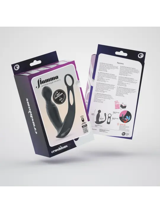VIBRADOR DE PRÓSTATA COM COMANDO FLAMMA CRUSHIOUS